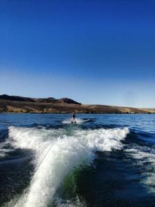 water skiing at the Gorge